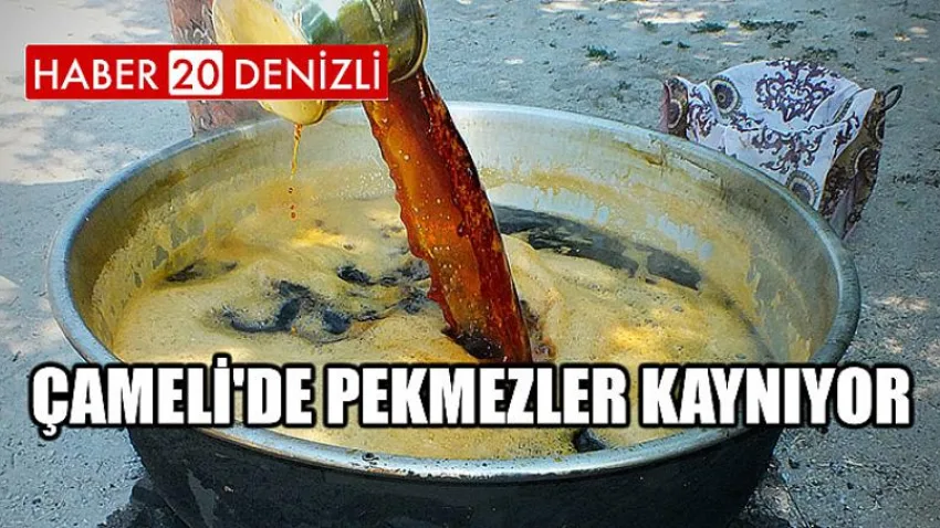 Çameli'de Pekmezler Kaynıyor