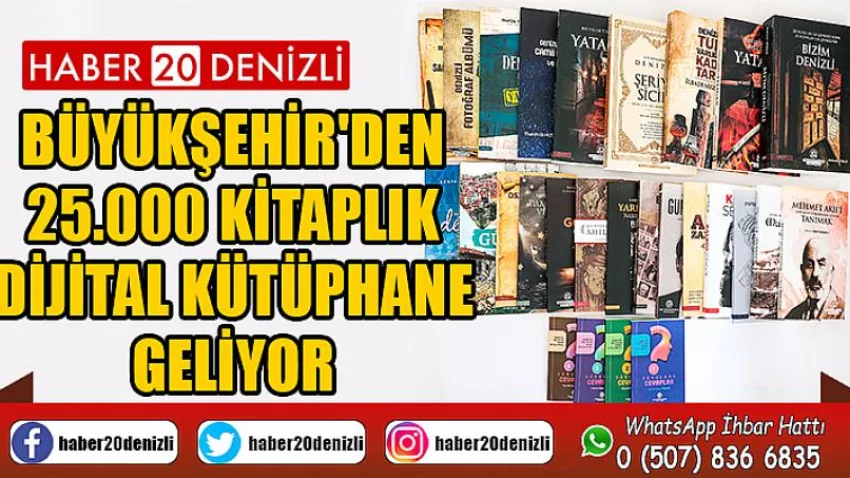 Büyükşehir'den 25.000 kitaplık dijital kütüphane geliyor