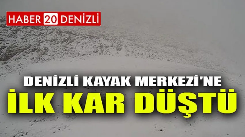 Denizli Kayak Merkezi'ne ilk kar düştü