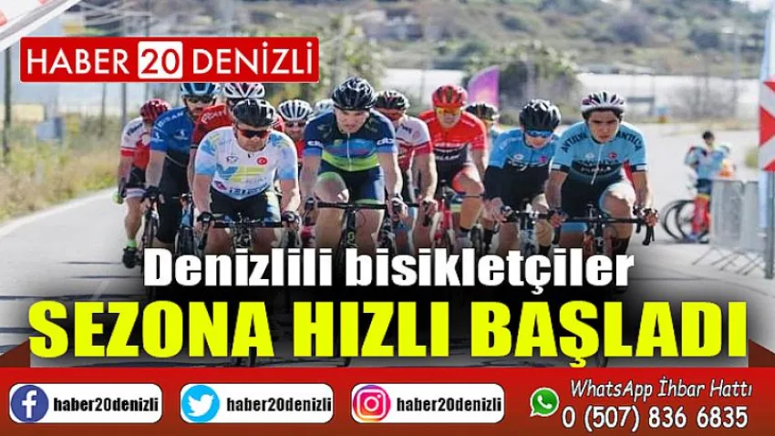 Denizlili bisikletçiler sezona hızlı başladı