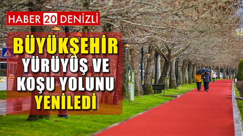 Büyükşehir yürüyüş ve koşu yolunu yeniledi