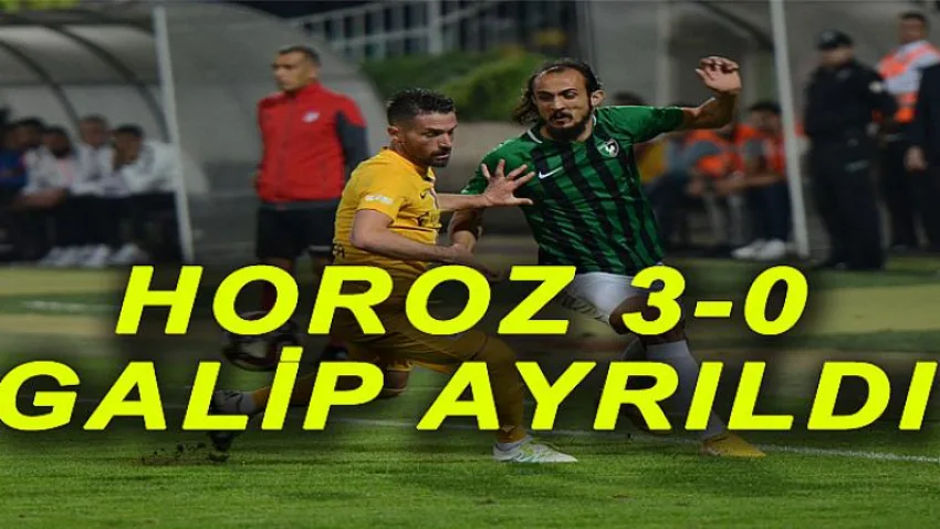 Horoz 3-0 Galip Ayrıldı