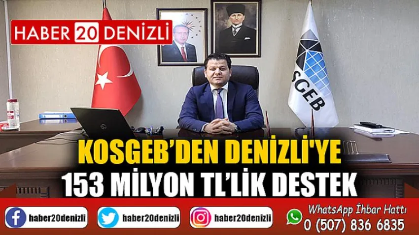 KOSGEB’den Denizli'ye 153 Milyon TL’lik Destek