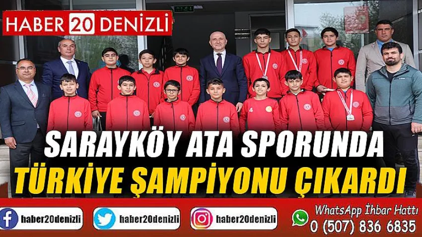 Sarayköy ata sporunda, Türkiye şampiyonu çıkardı