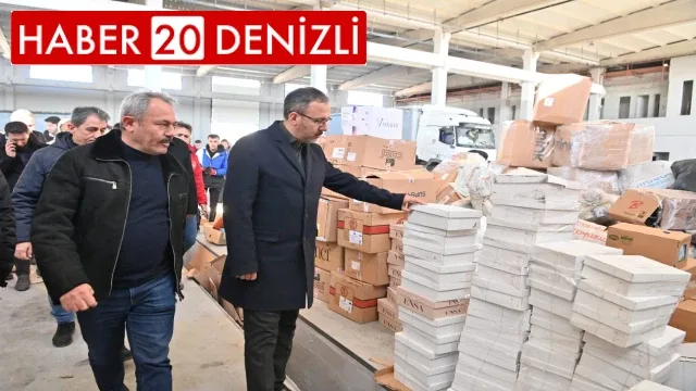 şahin tin osmaniyedeki lojistik merkezinde kontrolde bulundu