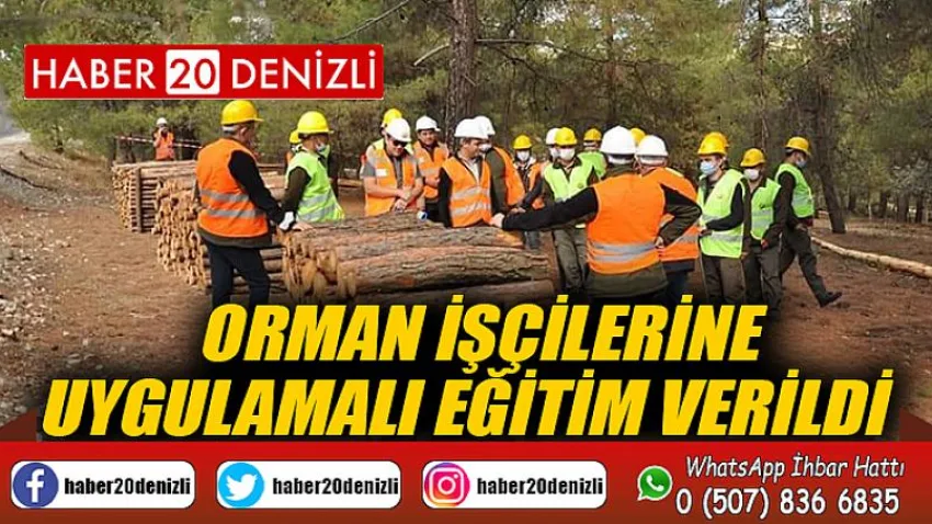 Orman işçilerine uygulamalı eğitim verildi