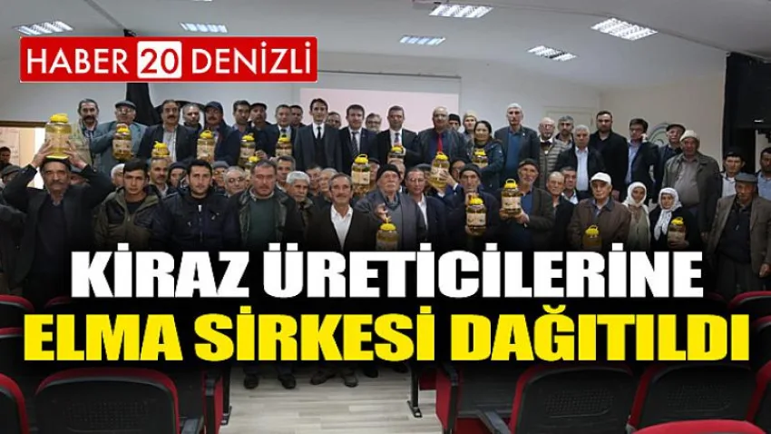 Kiraz Üreticilerine Elma Sirkesi Dağıtıldı