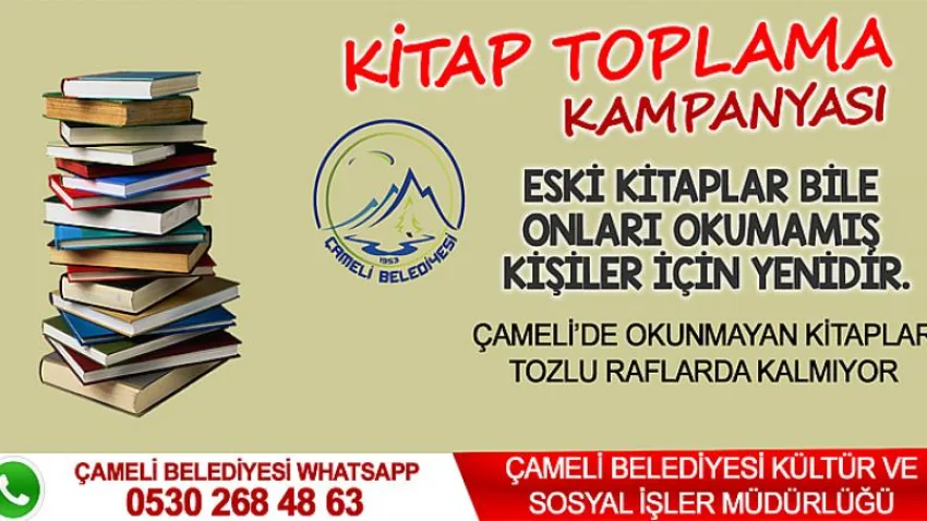Çameli Belediyesi'nden, Kitap Toplama Kampanyası