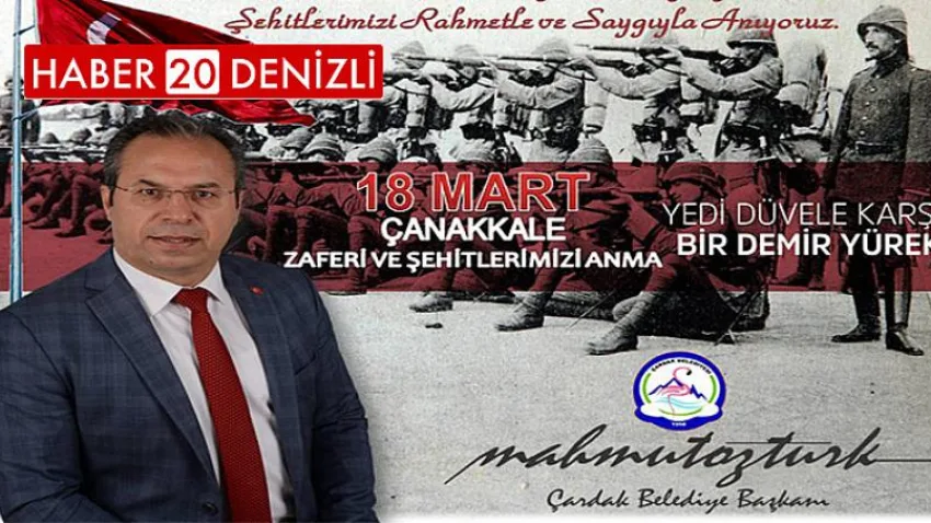 Başkan Öztürk Çanakkale Zaferinin 104. Yıl Dönümünü Kutladı