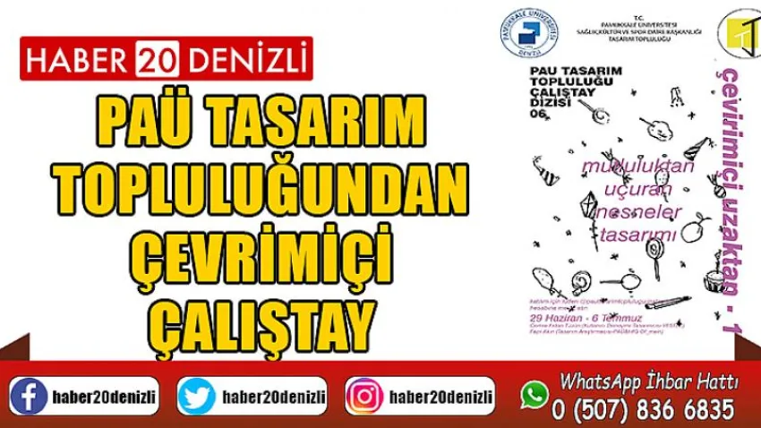 PAÜ Tasarım Topluluğundan Çevrimiçi Çalıştay