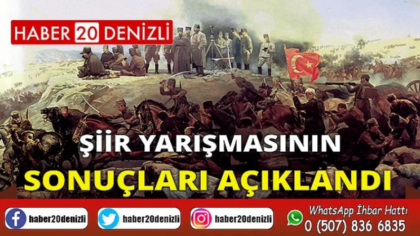 "Yunan İşgali ve Cabar Şehitlerimiz" Konulu Şiir Yarışmasının Sonuçları Açıklandı