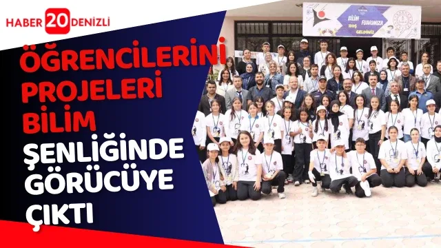 Denizli’de ortaokul öğrencilerinin projeleri bilim şenliğinde görücüye çıktı