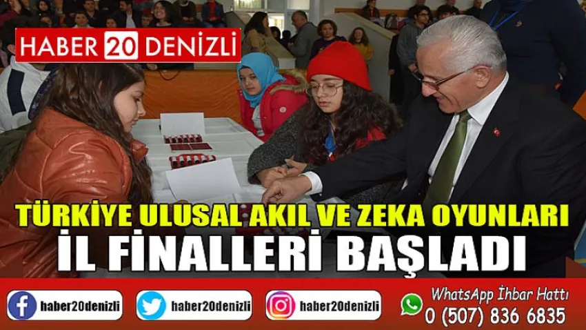 Türkiye Ulusal Akıl ve Zeka Oyunları İl Finalleri Başladı