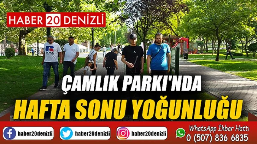 Çamlık Parkı'nda hafta sonu yoğunluğu