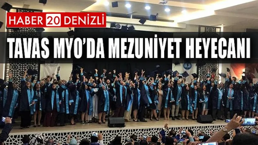 Tavas MYO’da Mezuniyet Heyecanı