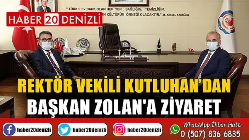 Rektör Vekili Kutluhan’dan Başkan Zolan'a ziyaret