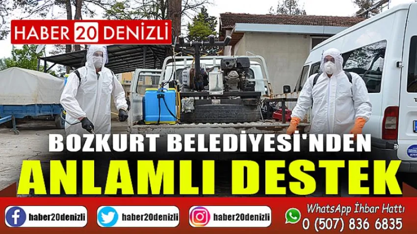 Bozkurt Belediyesi'nden Anlamlı Destek