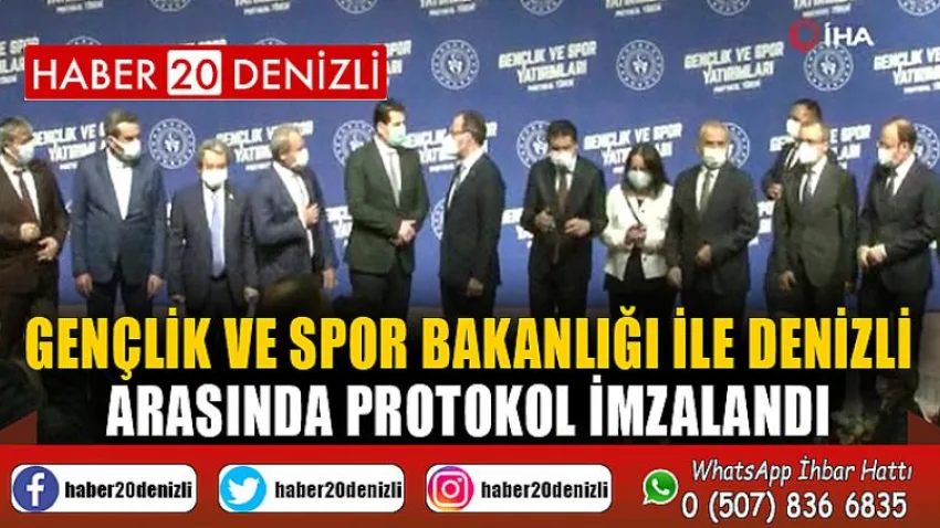 Gençlik ve Spor Bakanlığı ile Denizli arasında protokol imzalandı