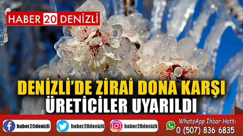 Denizli’de zirai dona karşı üreticiler uyarıldı