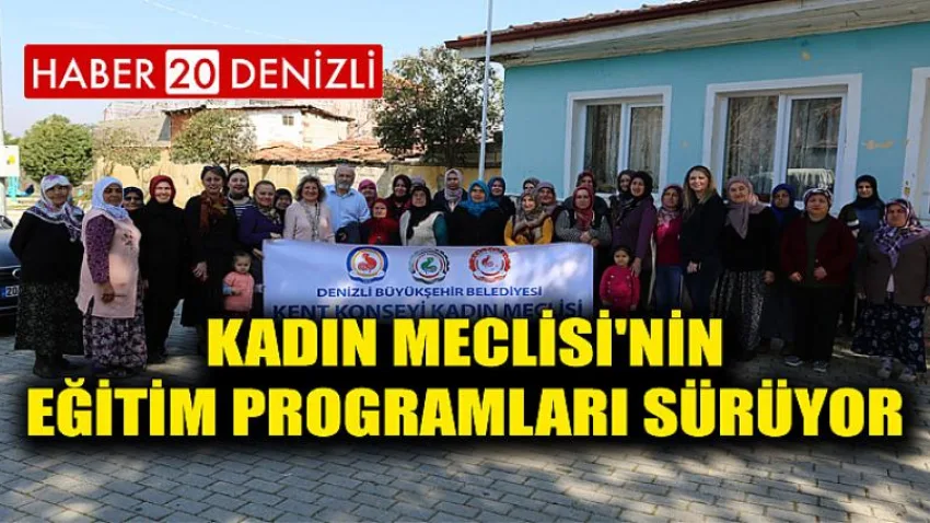 Kadın Meclisi'nin eğitim programları sürüyor
