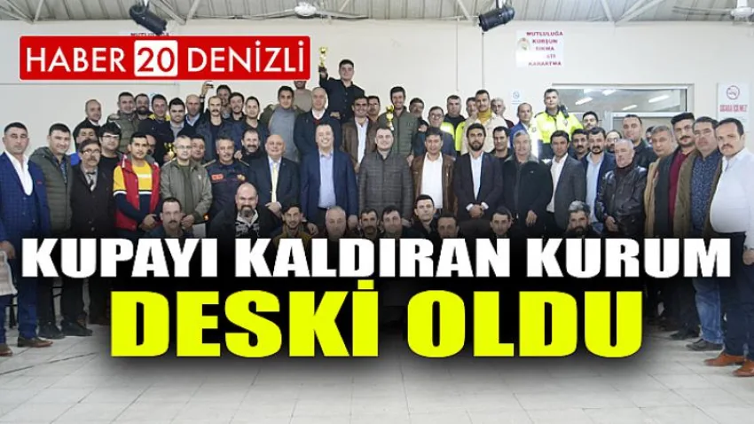 Kupayı kaldıran kurum DESKİ oldu