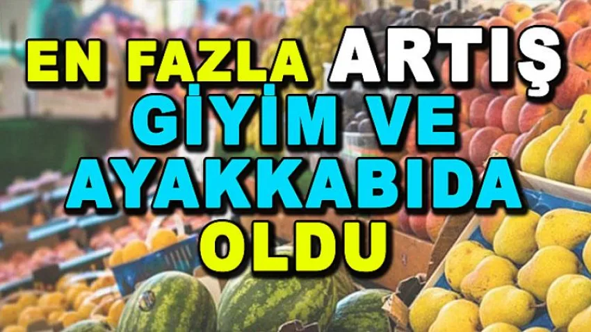 En Fazla Artış Giyim ve Ayakkabıda Oldu