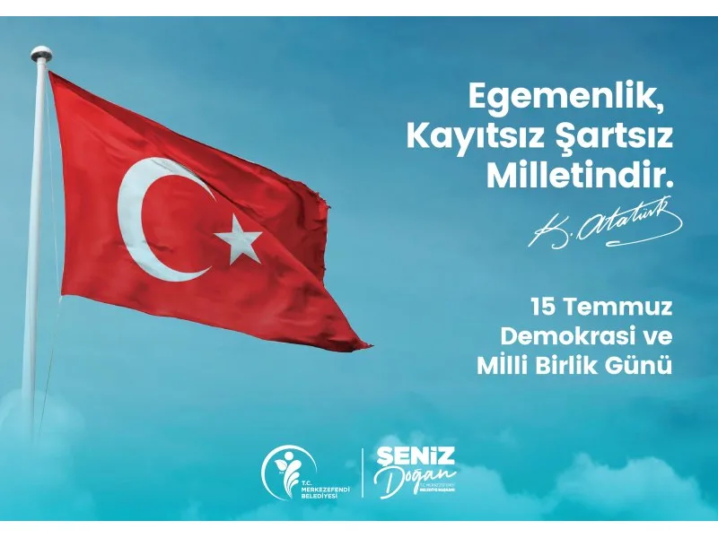 Merkezefendi Belediyesi 15 Temmuz Popup Görseli