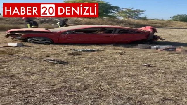 Otomobil taklalar atarak şarampole uçtu: 1 ölü, 2 yaralı