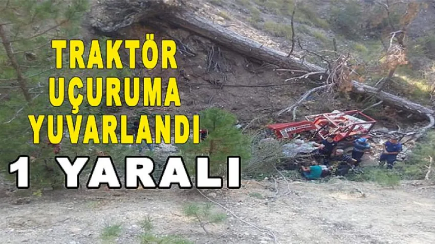 Traktör Uçuruma Yuvarlandı