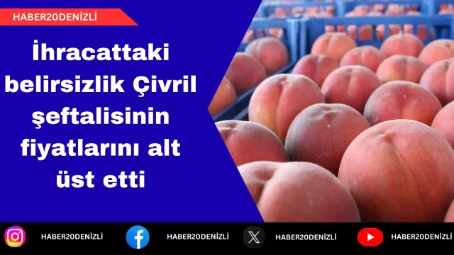 İhracattaki belirsizlik Çivril şeftalisinin fiyatlarını alt üst etti