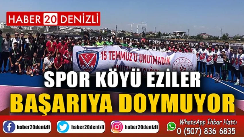 Spor köyü Eziler başarıya doymuyor