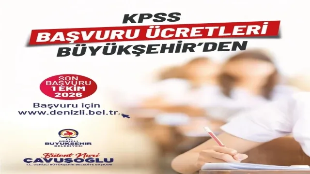 Denizli Büyükşehirin KPSS desteğinde son gün 1 Ekim