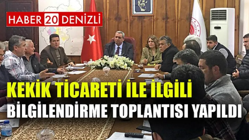 Kekik Ticareti İle İlgili Bilgilendirme Toplantısı Yapıldı