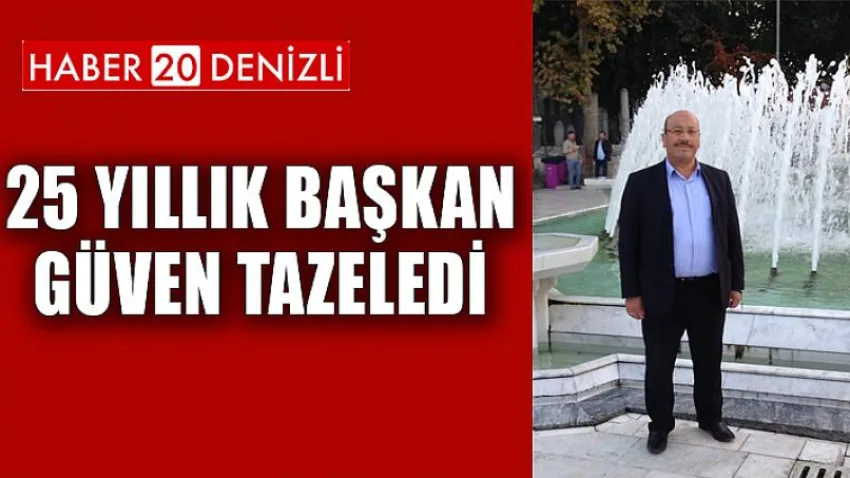 25 Yıllık Başkan Güven Tazeledi