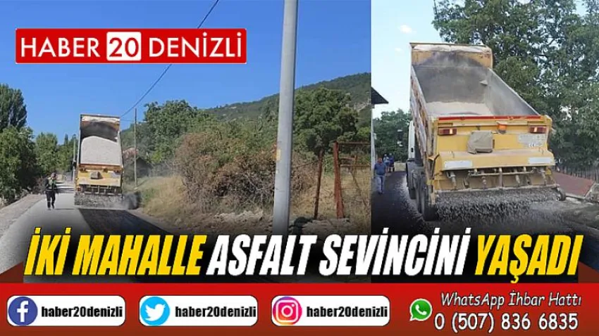İki Mahalle Asfalt Sevincini Yaşadı