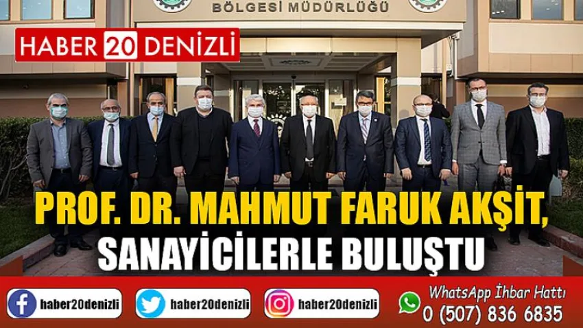 Prof. Dr. Mahmut Faruk Akşit, Sanayicilerle Buluştu