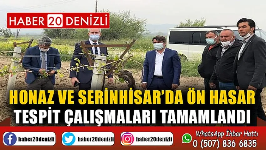 Honaz ve Serinhisar’da Ön Hasar Tespit Çalışmaları Tamamlandı