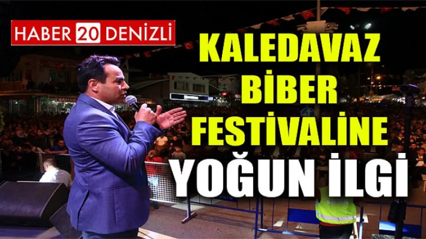 Kaledavaz Biber Festivaline Yoğun İlgi