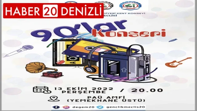 Büyükşehir’den PAÜ’de 90’lar Konseri