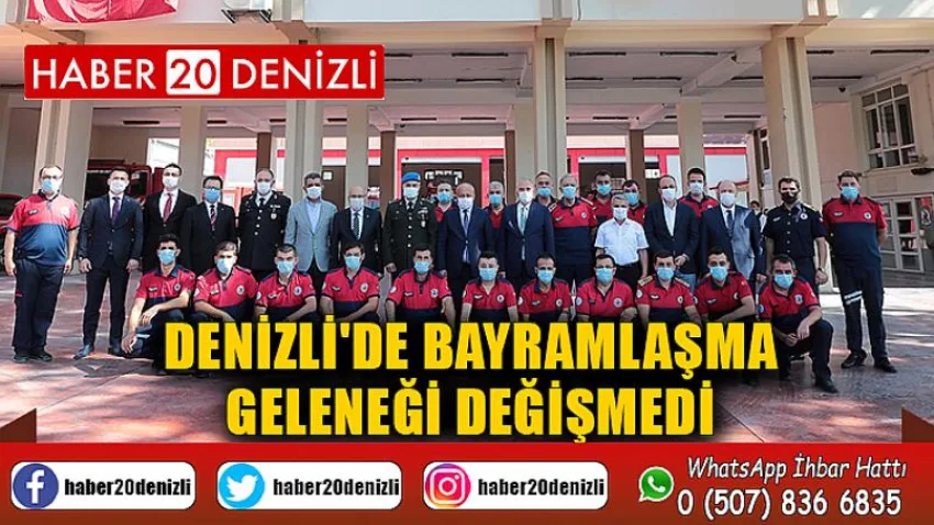 Denizli'de bayramlaşma geleneği değişmedi