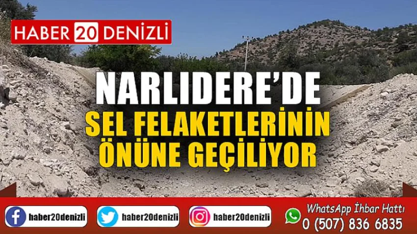 Narlıdere’de sel felaketlerinin önüne geçiliyor
