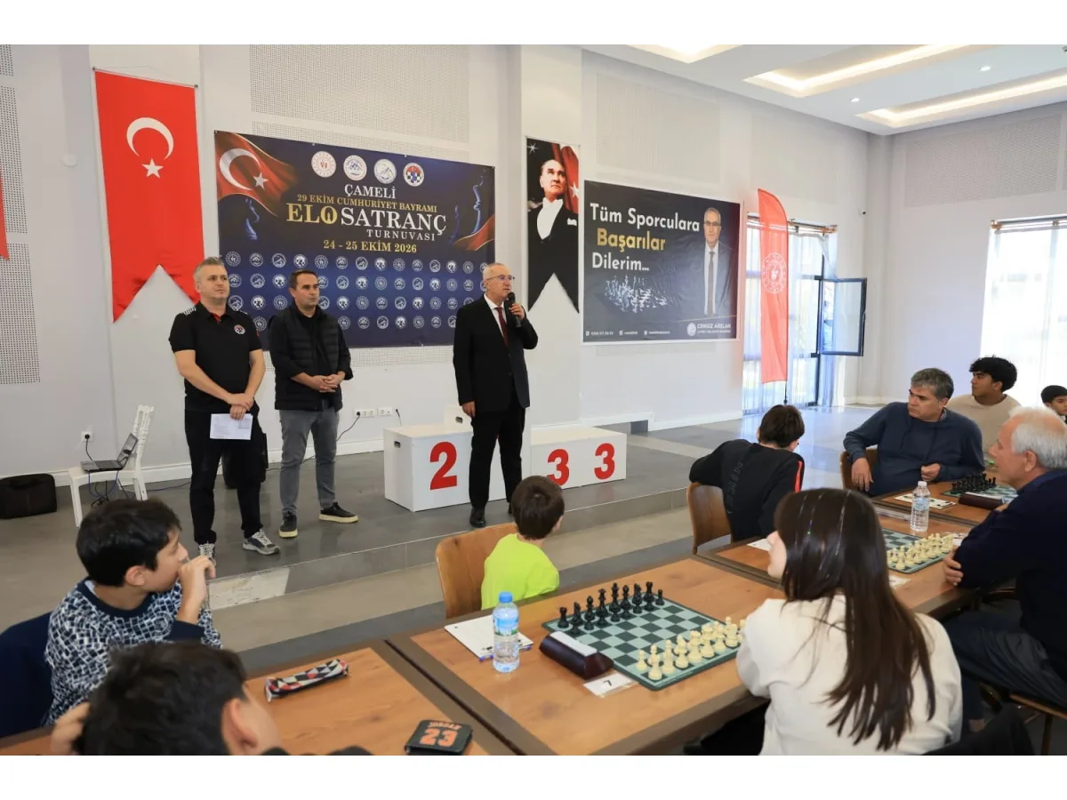 Çameli’de 29 Ekim Cumhuriyet Bayramı ELO Satranç Turnuvası başladı