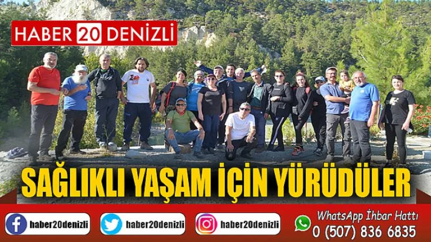 Sağlıklı yaşam için yürüdüler