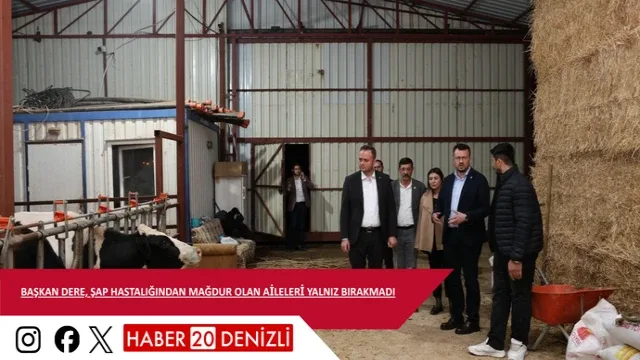 Başkan Dere, şap hastalığından mağdur olan aileleri yalnız bırakmadı