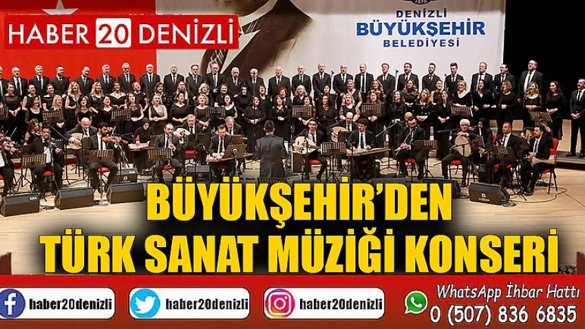 Büyükşehir’den Türk Sanat Müziği Konseri