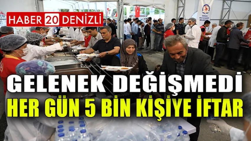Her gün 5 bin kişiye iftar