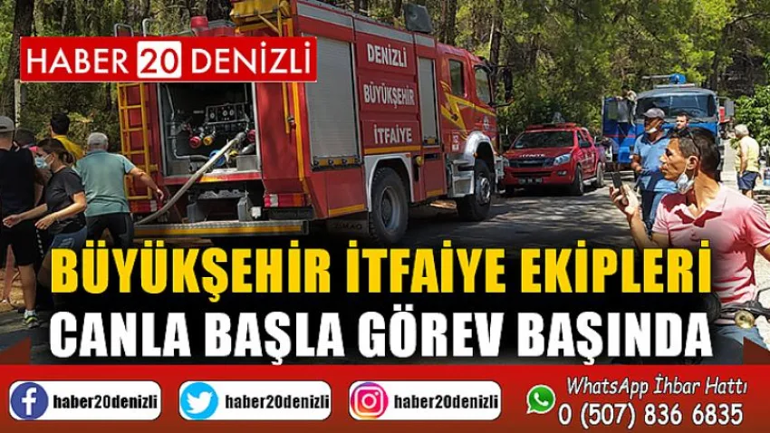 Büyükşehir İtfaiye Ekipleri Canla Başla Görev Başında