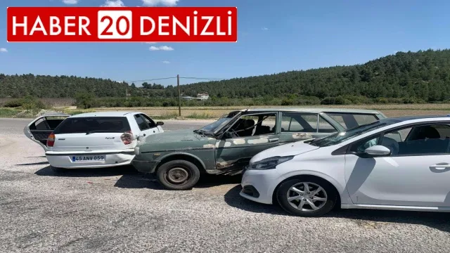 Zincirleme kazada 3 sürücü yaralandı