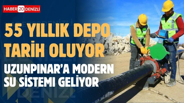 ​55 yıllık depo tarih oluyor, Uzunpınar’a modern su sistemi geliyor