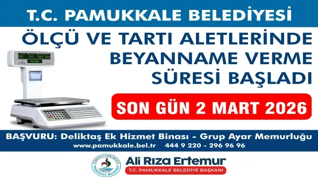 Pamukkale Belediyesi’nden Esnaflara Önemli Tartı Uyarısı